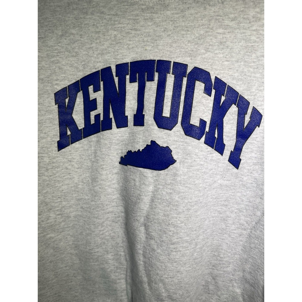 Kentucky Grey Pullover Sweatshirt Port & Company Core Fleece Medium - Picture 2 of 7